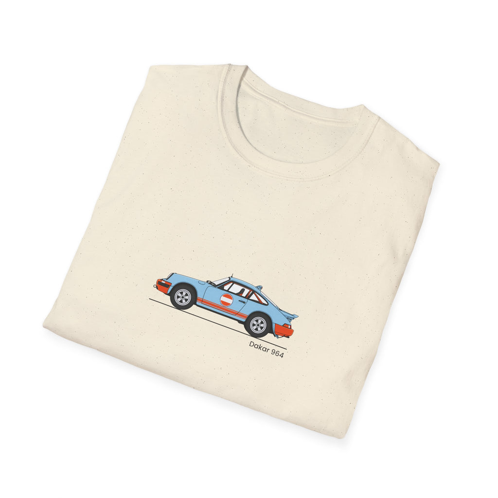 Vintage Racecar T-Shirt | Gulf Stripe Classic Car Tee