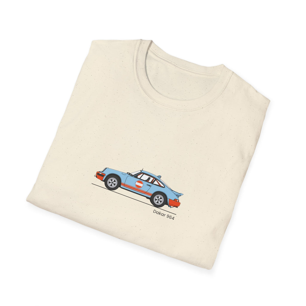 Vintage Racecar T-Shirt | Gulf Stripe Classic Car Tee