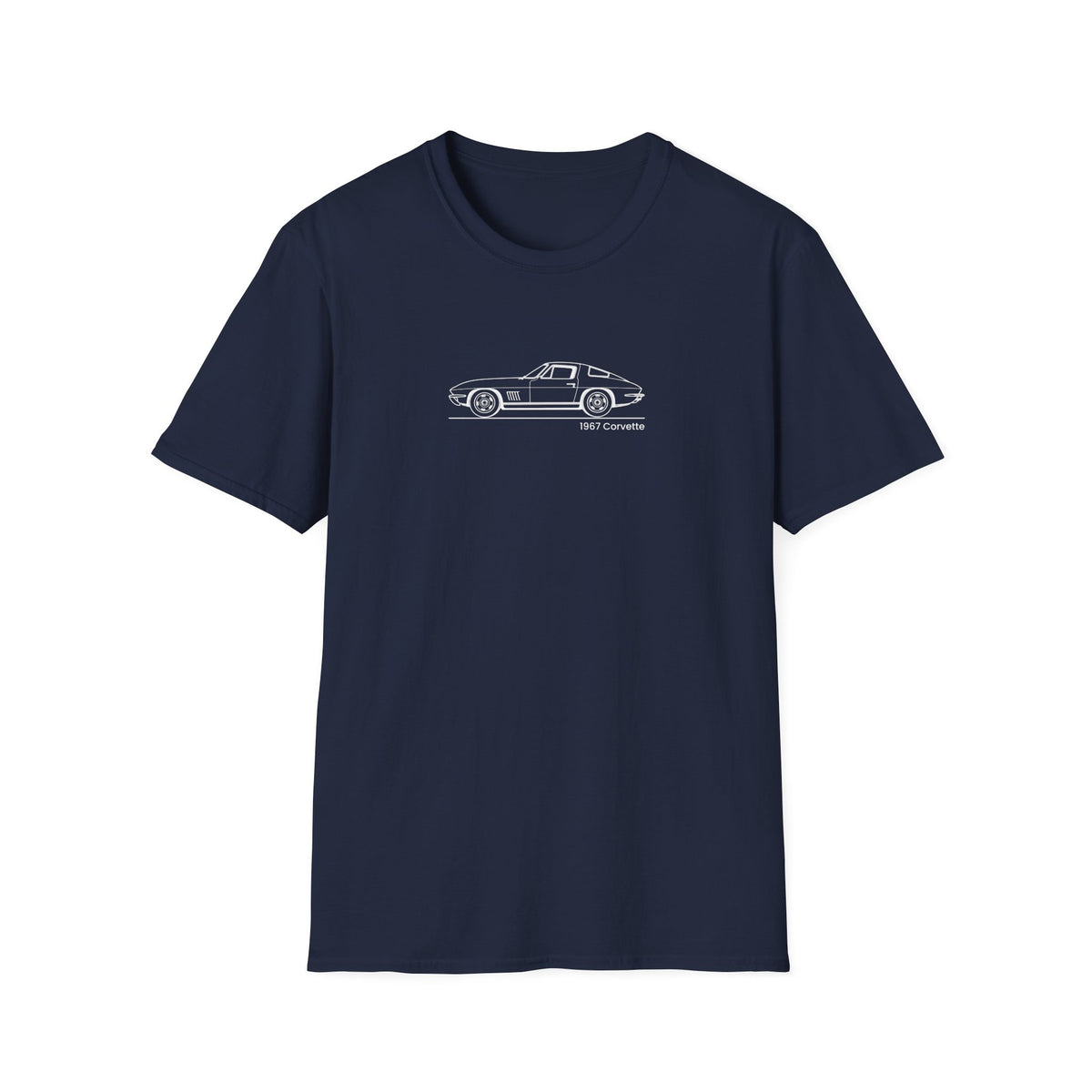Copy of Classic Corvette Outline T-Shirt — Minimal Sports Car Tee