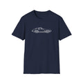 Classic Corvette Outline T-Shirt — Minimal Sports Car Tee