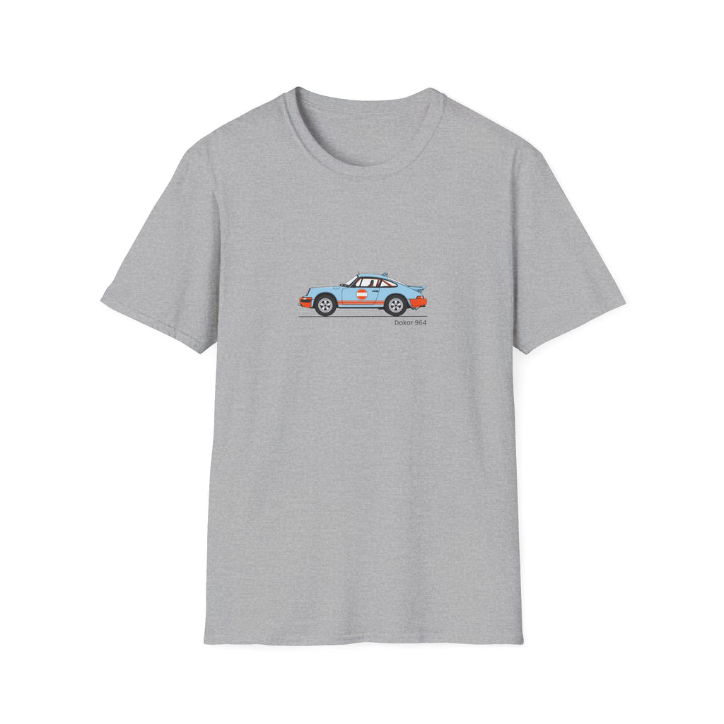 Vintage Racecar T-Shirt | Gulf Stripe Classic Car Tee