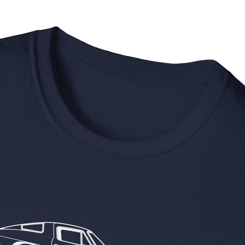 Classic Corvette Outline T-Shirt — Minimal Sports Car Tee