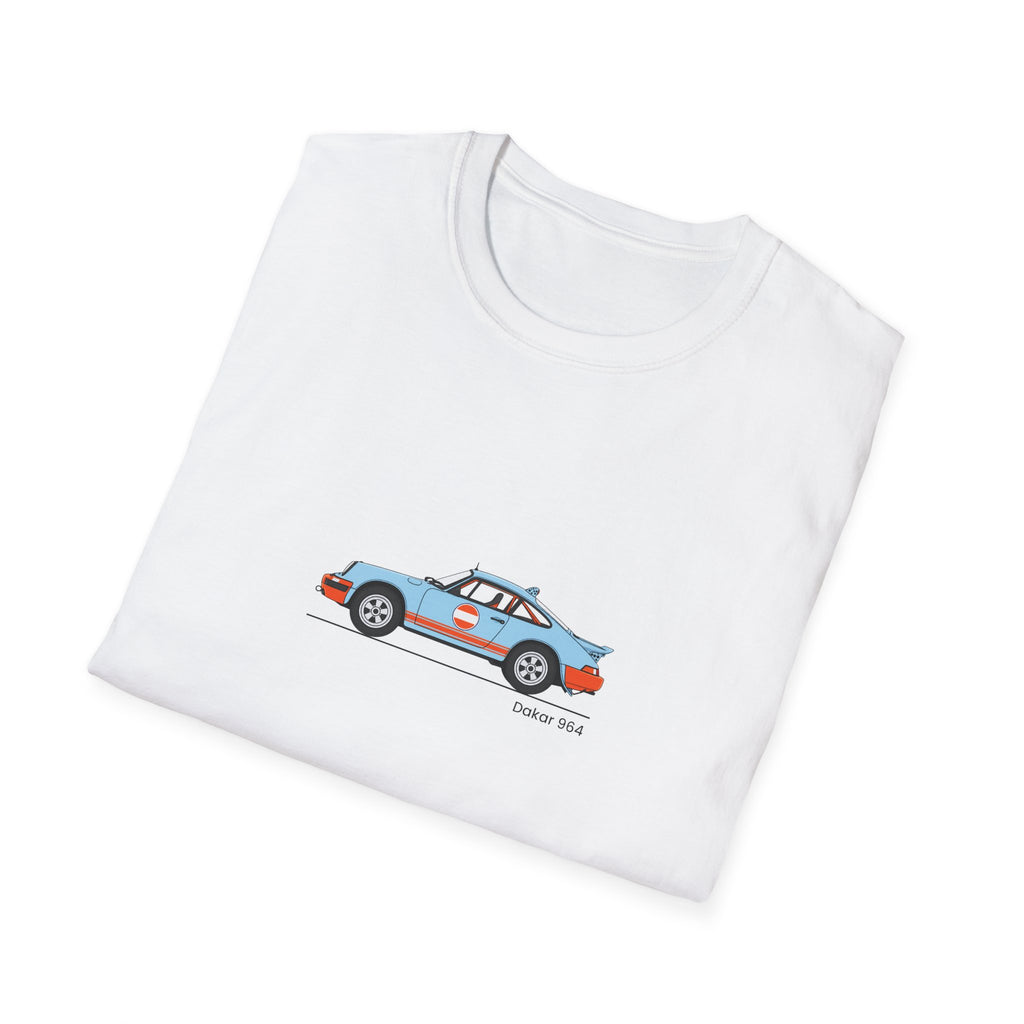Vintage Racecar T-Shirt | Gulf Stripe Classic Car Tee