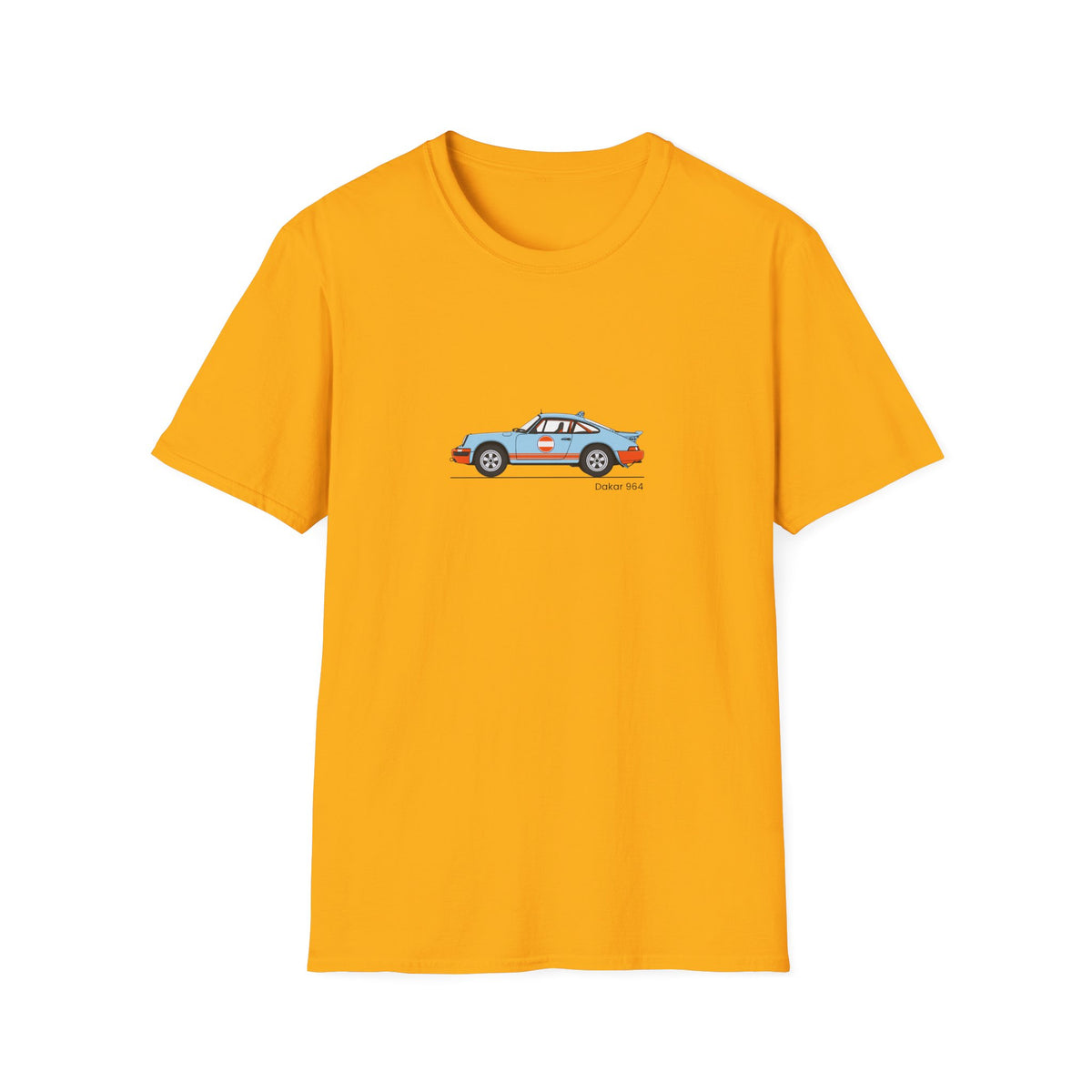 Vintage Racecar T-Shirt | Gulf Stripe Classic Car Tee