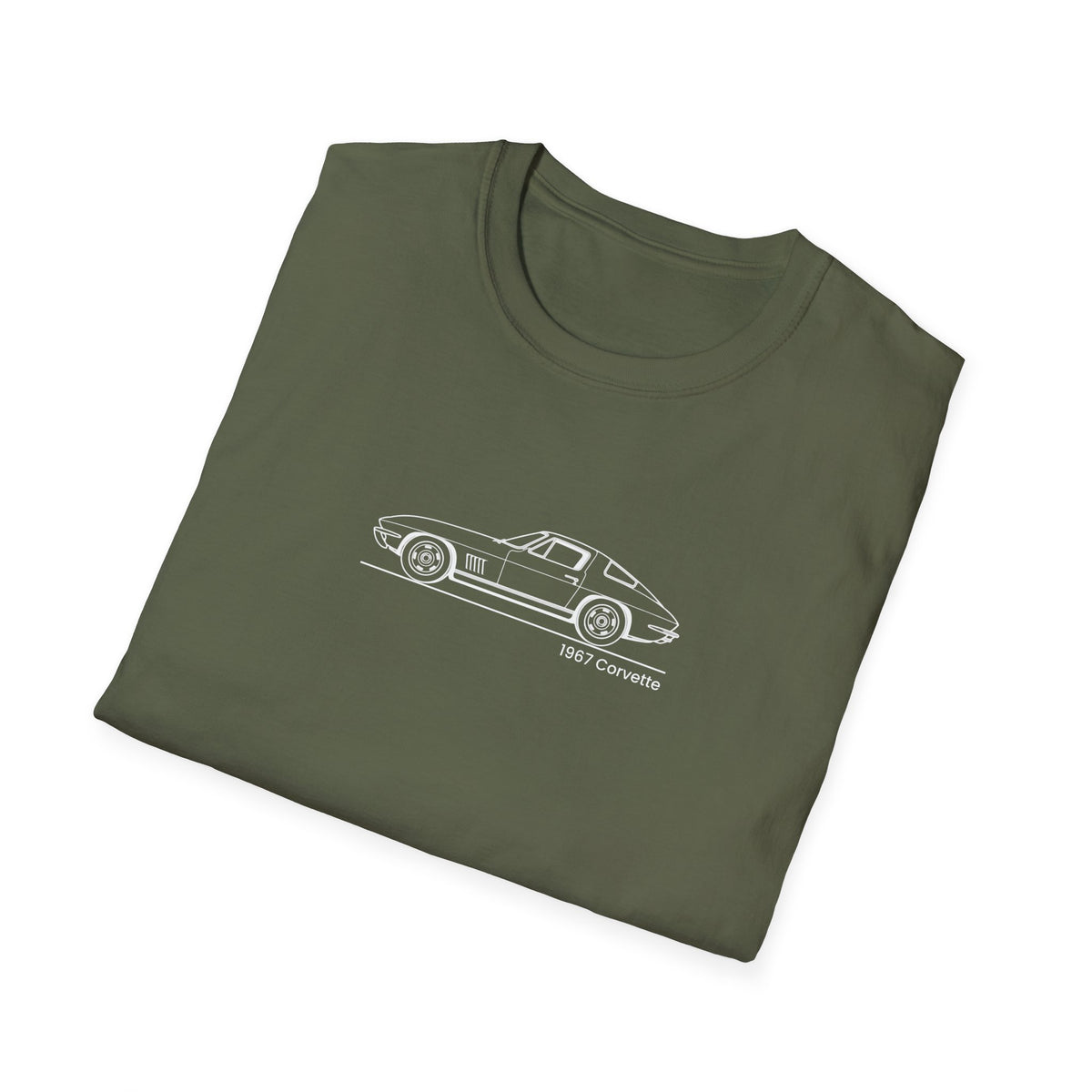 Copy of Classic Corvette Outline T-Shirt — Minimal Sports Car Tee
