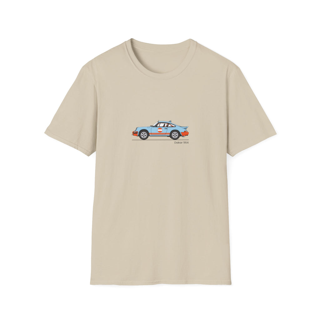Vintage Racecar T-Shirt | Gulf Stripe Classic Car Tee