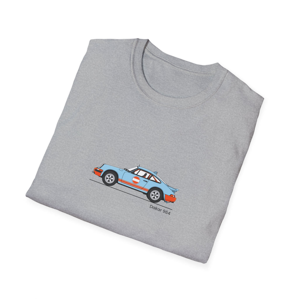 Vintage Racecar T-Shirt | Gulf Stripe Classic Car Tee