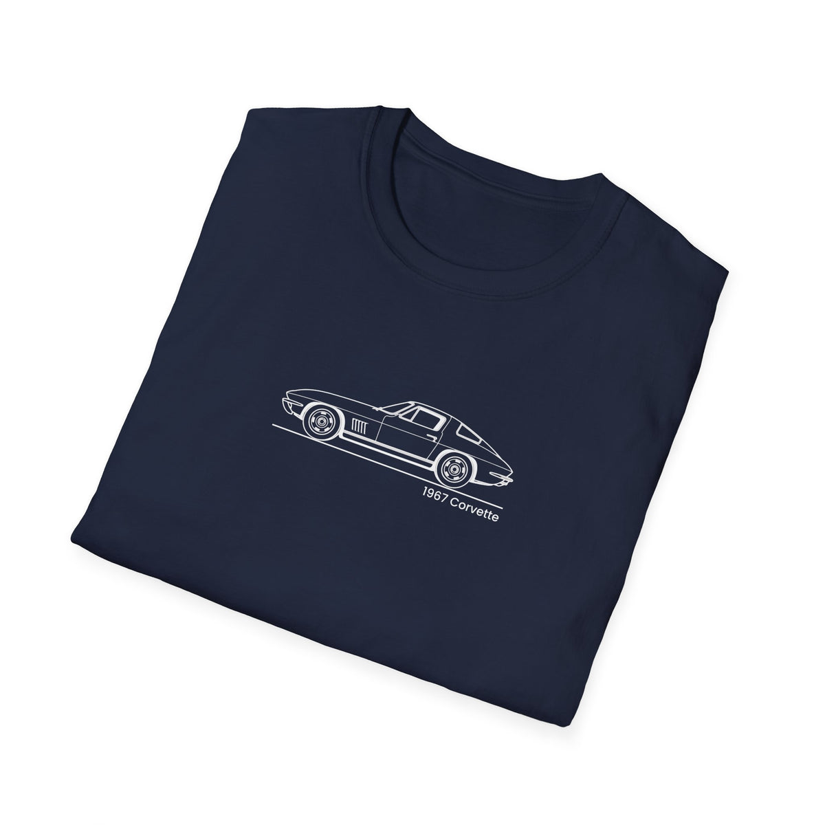Copy of Classic Corvette Outline T-Shirt — Minimal Sports Car Tee