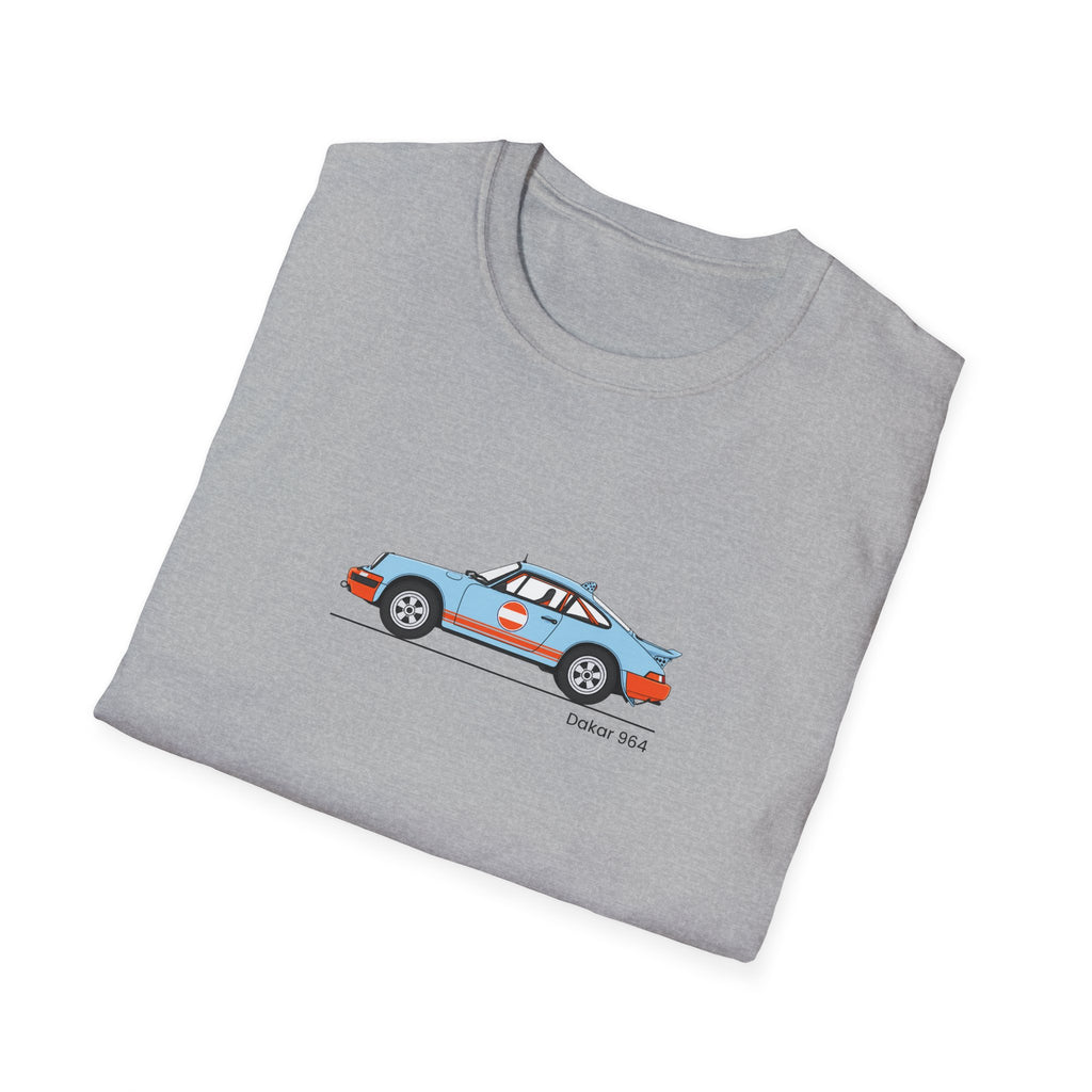 Vintage Rally Car Tee — Retro Racing Sports Car Graphic T-Shirt