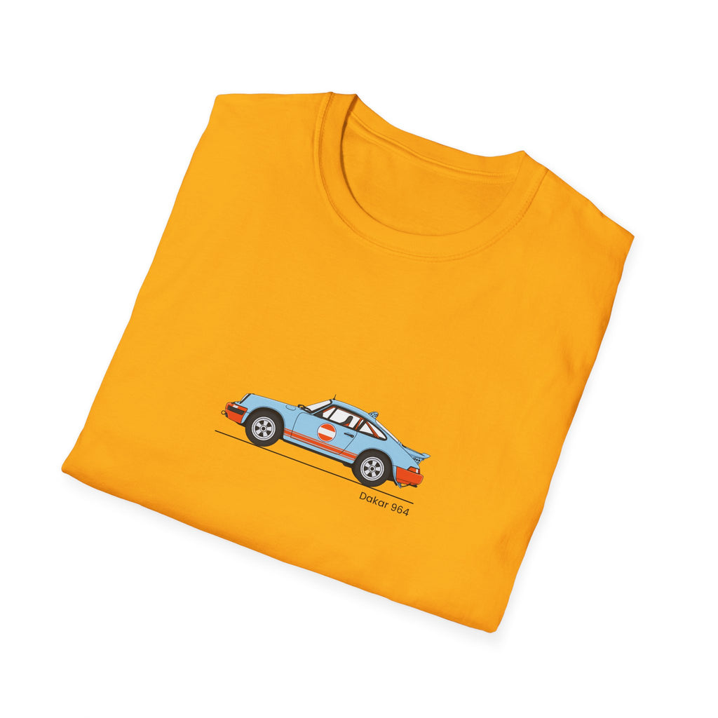Vintage Racecar T-Shirt | Gulf Stripe Classic Car Tee